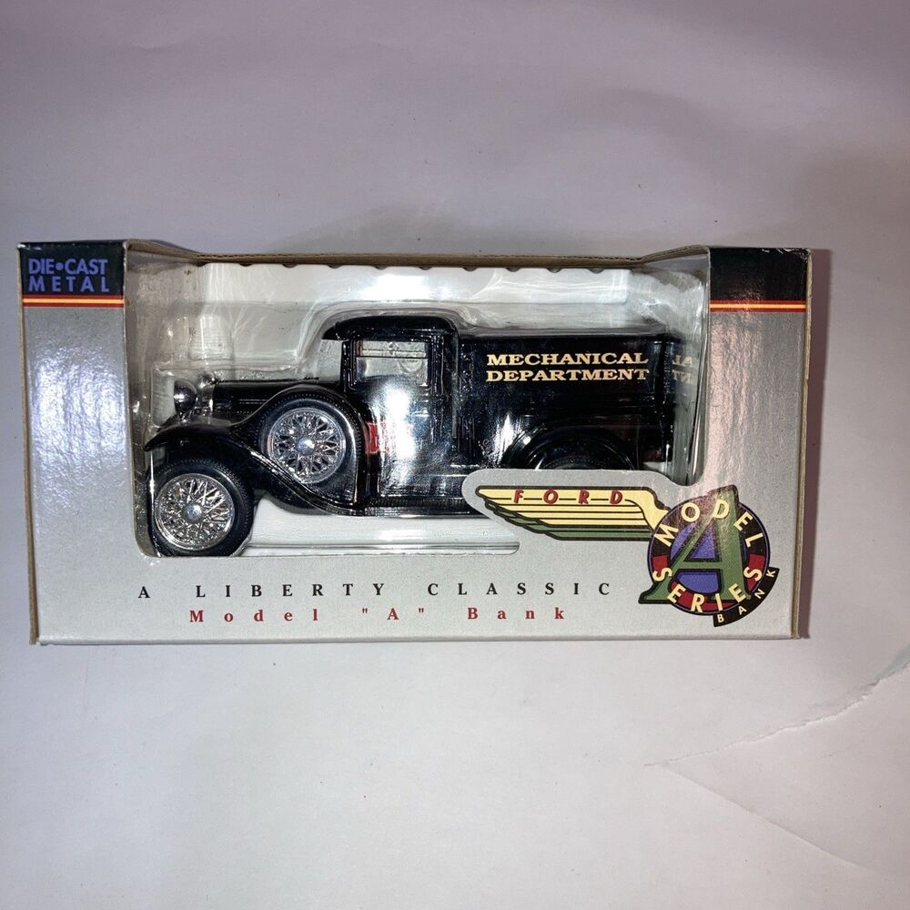 Liberty Classics Ford Model A Railroad Series Rock Island Diecast Bank ~ #1071